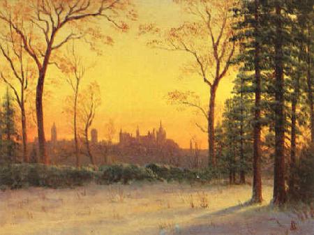 Albert Bierstadt View of the Parliament Buildings from the Grounds of Rideau Halls China oil painting art